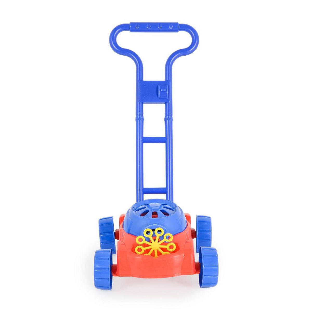 GARTENSPIELZEUG Spielzeug-Rasenmäher Bubble blau Seifenblasenfunktion, Kunststoff, Pusteringe, Garten, ab 3 Jahren - Blau, Kunststoff (25/25/60cm) - Moni