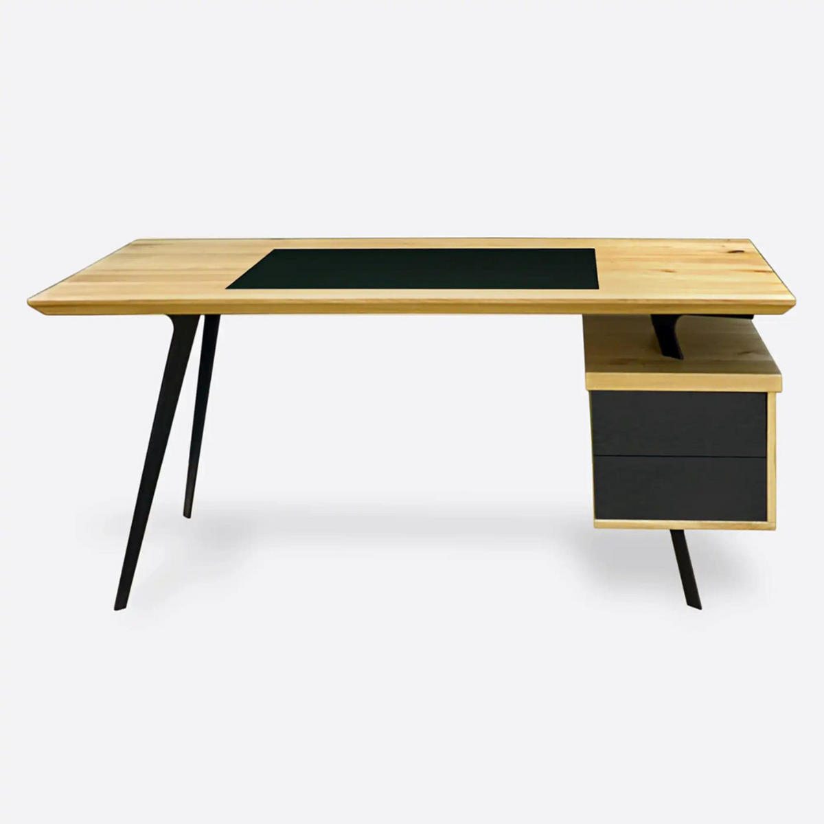 SCHREIBTISCH auf Metallbeinen für Ihr Büro/ Home Office VITA - Eichefarben, Holz (80/160/75cm) - Rawood Furniture
