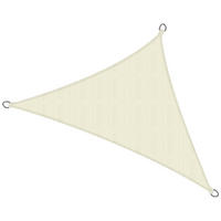 SONNENSEGEL SolVision HS9 420/420/600 cm dreieckig Creme HDPE - Creme, Kunststoff (420/420cm) - Sol Royal
