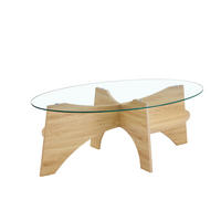 COUCHTISCH aus MDF 104x60x45 cm und Sicherheitsglas Transparent mit Ablage - Transparent, Glas (104.9/60/45cm) - IVMEU