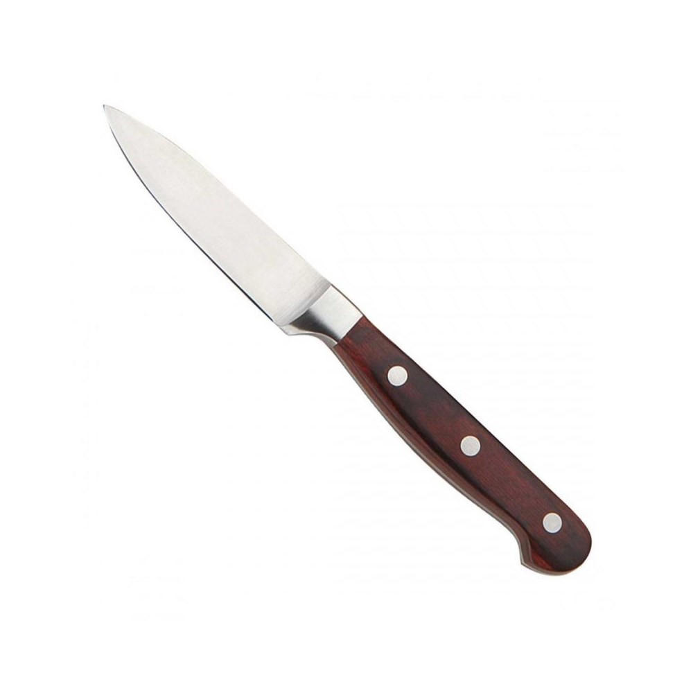GEMÜSEMESSER Silber 19/2/19 cm KH3436 - Silberfarben, Holz (19cm) - Kinghoff 