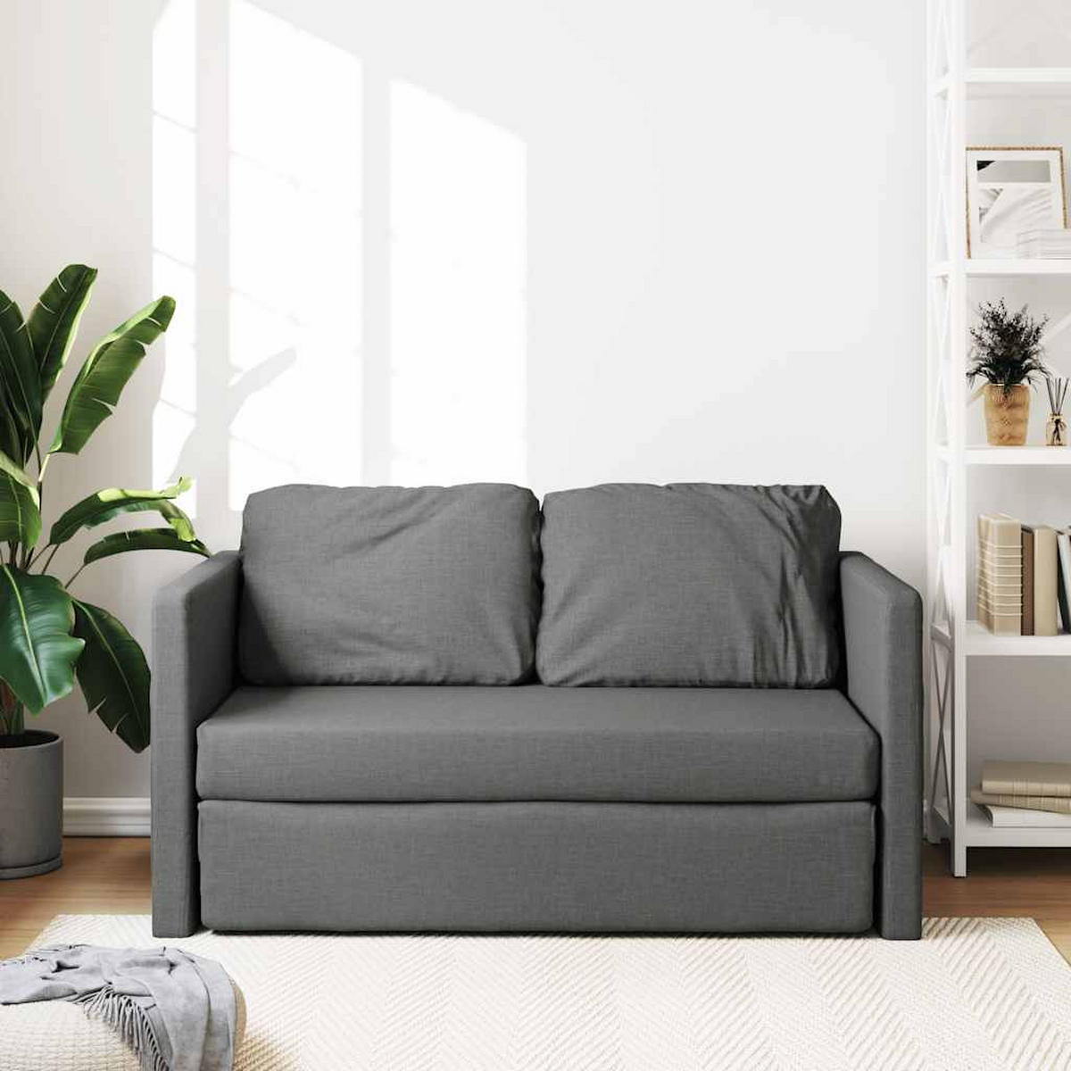 SCHLAFSOFA Anderson - Dunkelgrau, Textil (112/60/55cm) - Nettlife