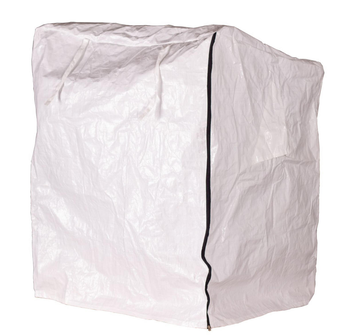 HUNDESTRANDKORB - gestreift/anthrazit - PE schwarz - inkl. Schutzhülle - Schwarz, Holz/Textil (80/95/65cm) - bene living