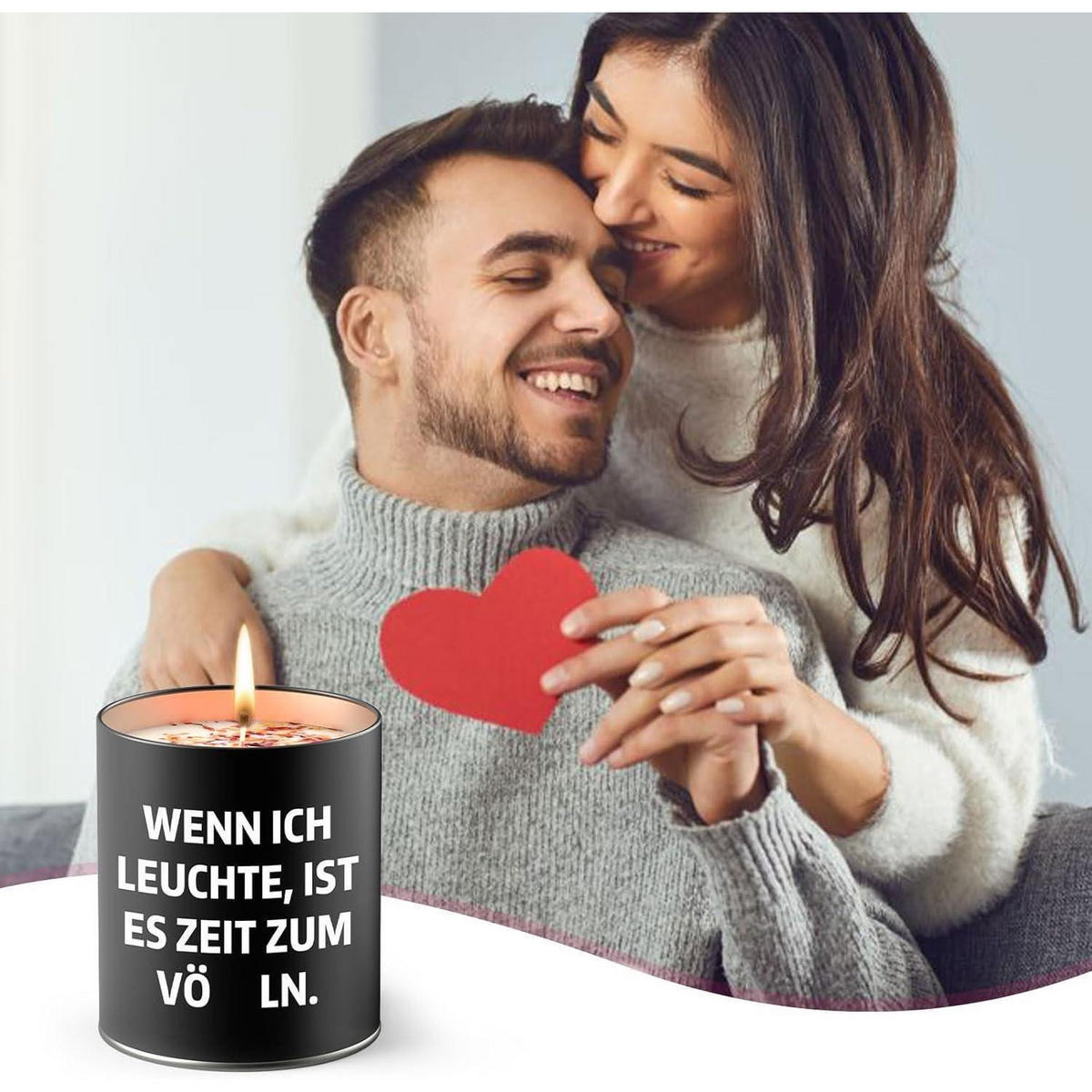 DUFTKERZE im Glas Holzduft 9oz - Schwarz, Paraffin (6cm)