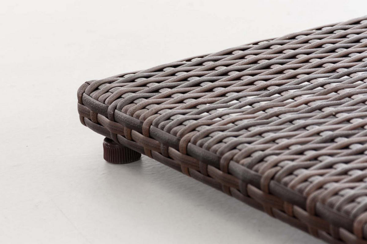 GARTENTISCH Parlo braun-meliert - Braun, Kunststoff (72.5/59/59cm) - TPFGarden