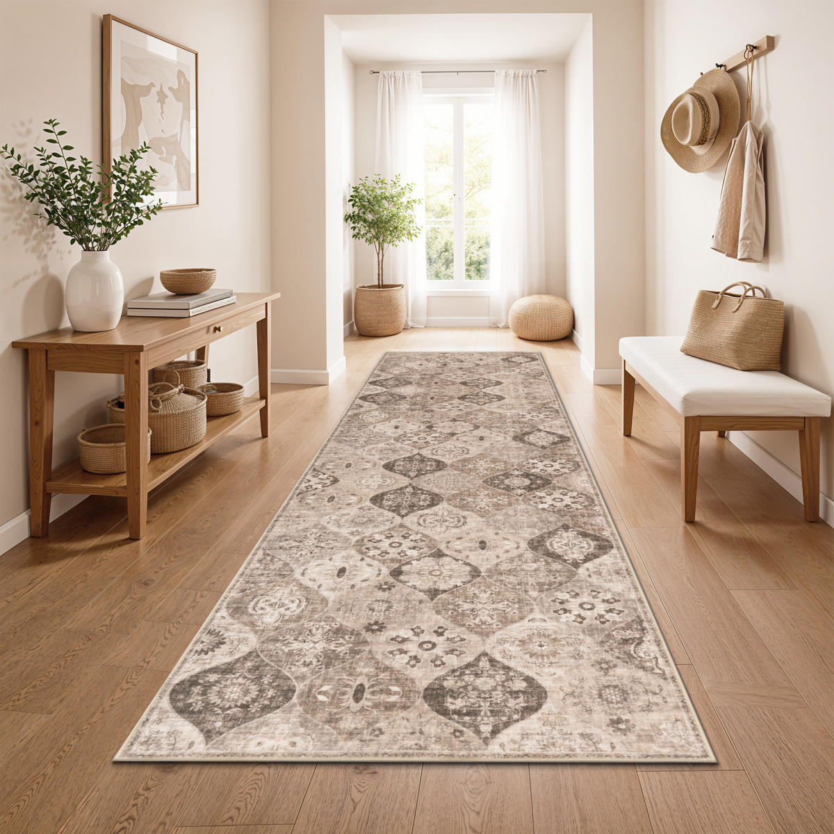 KURZFLORTEPPICH 80/300 cm Semer 421 - Taupe, Textil (80/300cm) - Paco Home