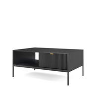 COUCHTISCH STELLARE 104/46/68 cm Schwarz - Schwarz, Holzwerkstoff (68/104/46cm) - MASSENO