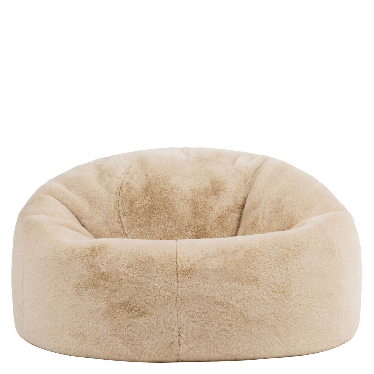 SITZSACK Kingston Kaninchenkunstfell - Beige, Textil (85/50/85cm) - icon