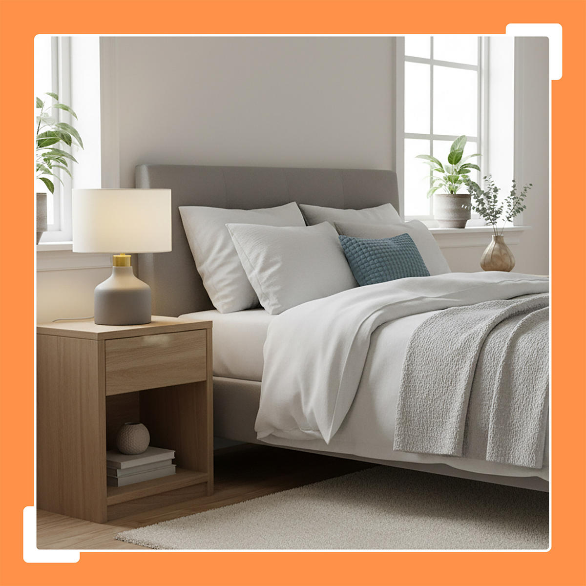 TISCHLAMPE - Multicolor, Stein/Textil (25/25/35cm) - Relaxdays