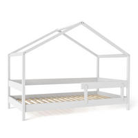 HAUSBETT HYTTE Weiß 89x169x135 cm - Weiß, Holz - FURNLUX