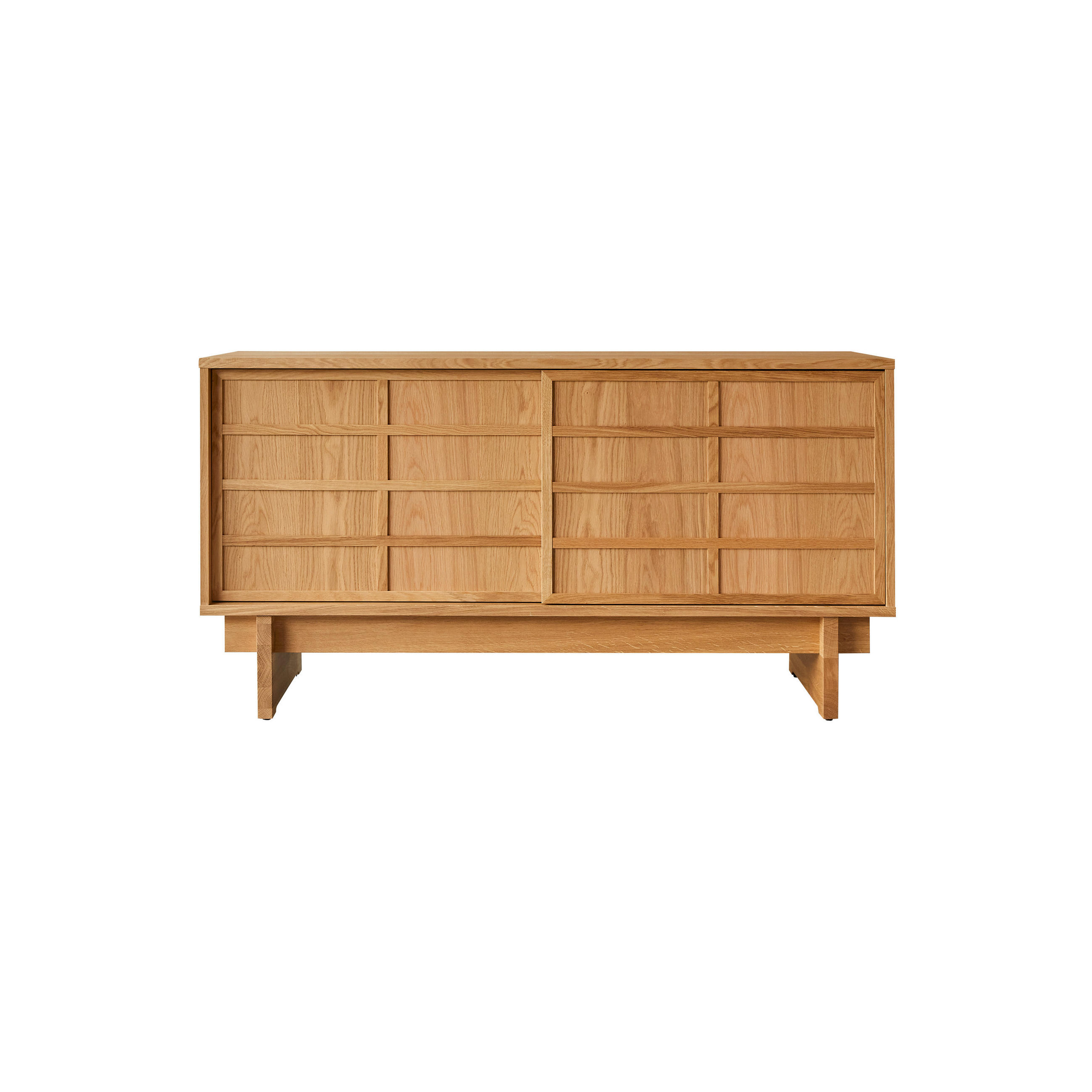 TV-SCHRANK Miu Natur aus Eiche - Naturfarben, Holz (135/70/48cm) - Tikamoon