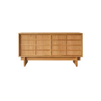 TV-SCHRANK Miu Natur aus Eiche - Naturfarben, Holz (135/70/48cm) - Tikamoon