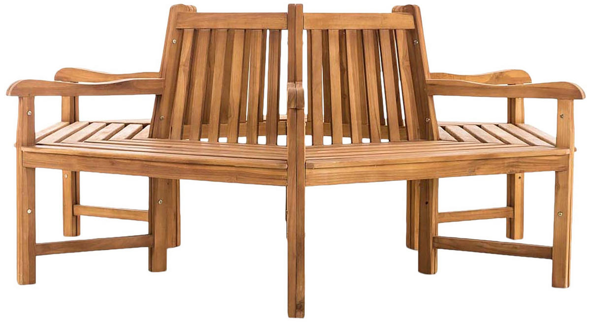 GARTENBANK 200/200 cm Holz teak - Teakfarben, Holz (200/90/200cm) - CLP