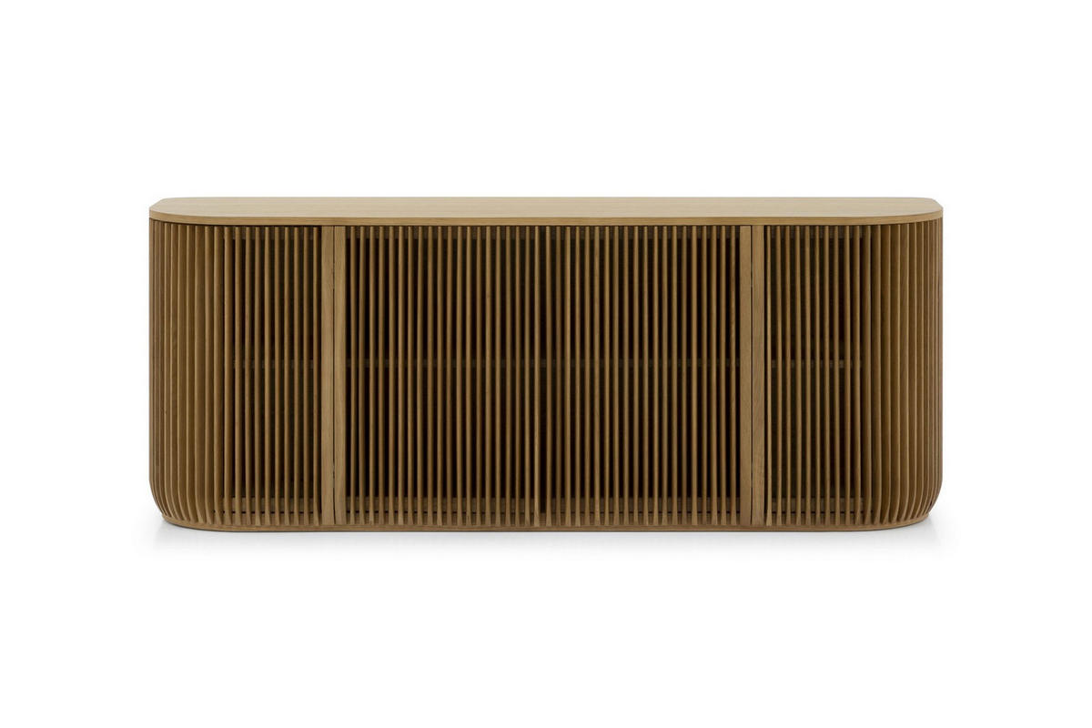 SIDEBOARD Franz, Natur Massiveiche - Beige, Holz (45/69/175cm) - WOODEK