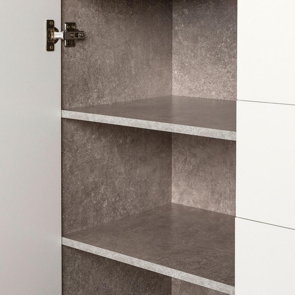KOMMODE CHICAGO - Weiß/Grau, Holzwerkstoff (91/82/40cm) - CARO-Möbel