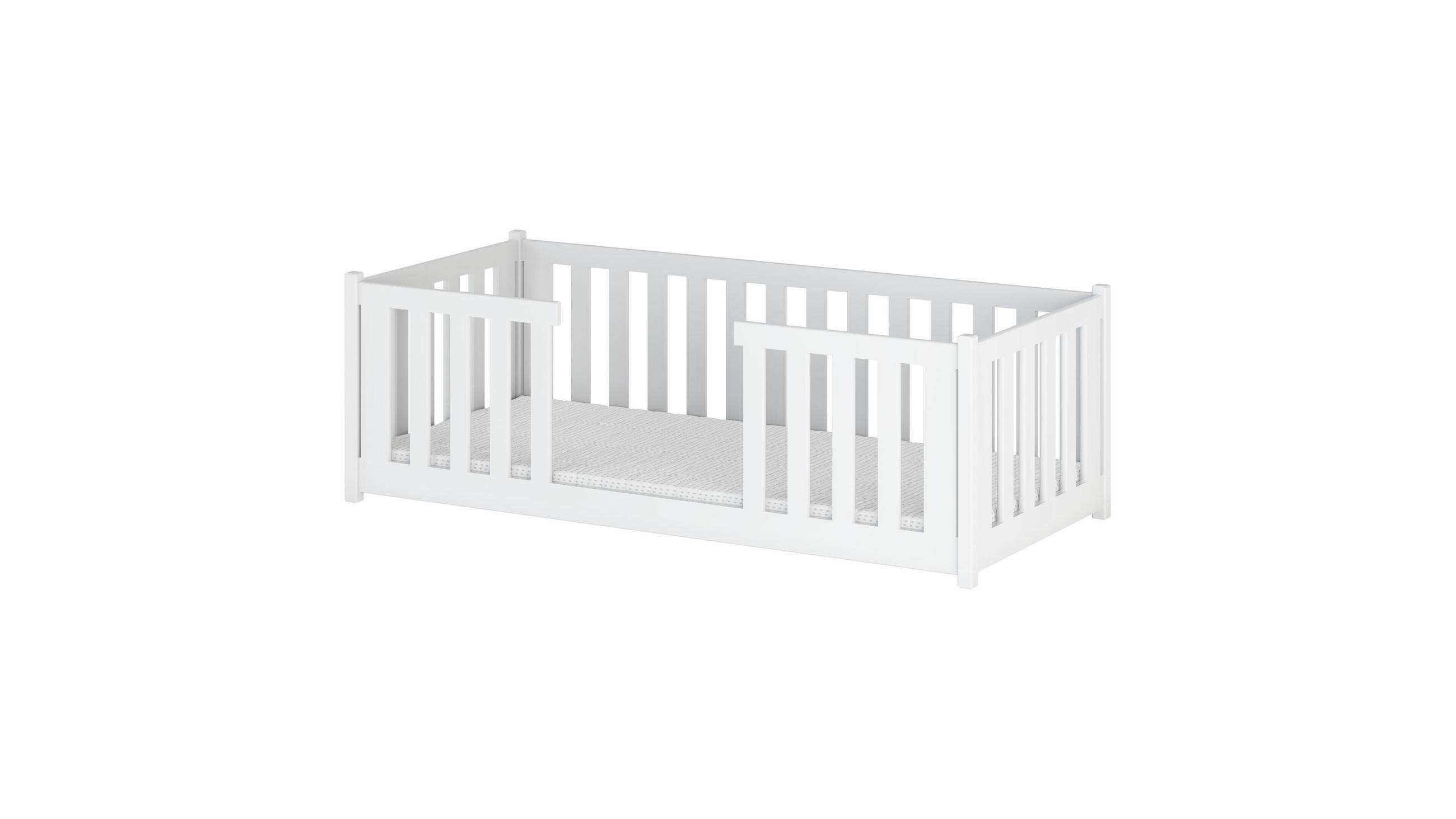 KINDERBETT WEIß - Weiß, Holz (90/200cm) - FURNLUX