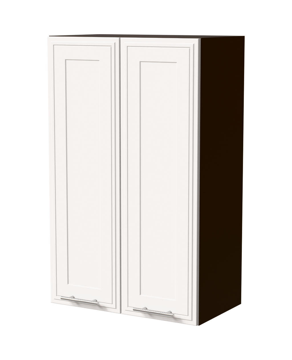 HÄNGESCHRANK Salo W4/60 Lava / Weiß Matt 60 / 32,5 / 96cm - Dunkelgrau/Weiß, Holz/Holzwerkstoff (60/96/32.5cm) - Feldmann-Wohnen
