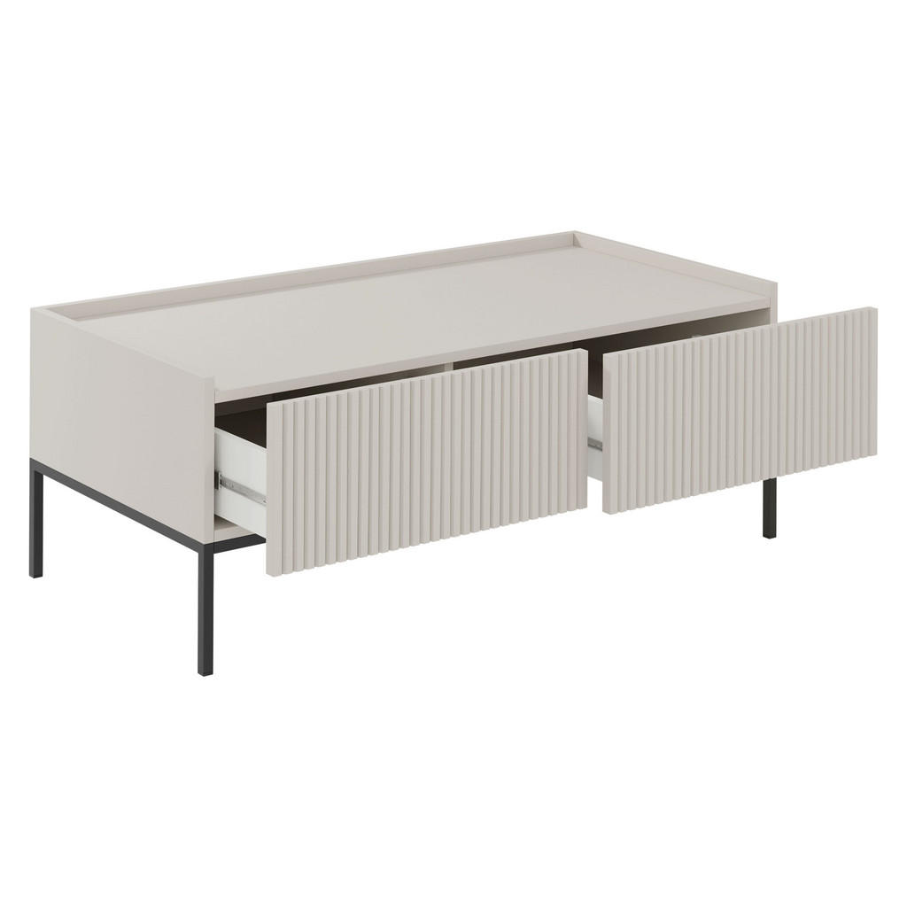 Thumbnail - Mirjan24 Couchtisch, Kaschmir, Holzwerkstoff, 2 Schubladen, Rechteckig,Rechteckig, 120x45x62 cm, Wohnzimmer, Wohnzimmert...