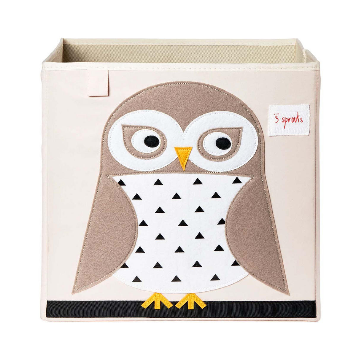 AUFBEWAHRUNGSBOX Eule 33x33x33cm - Naturfarben, Textil (33/33cm) - 3Sprouts