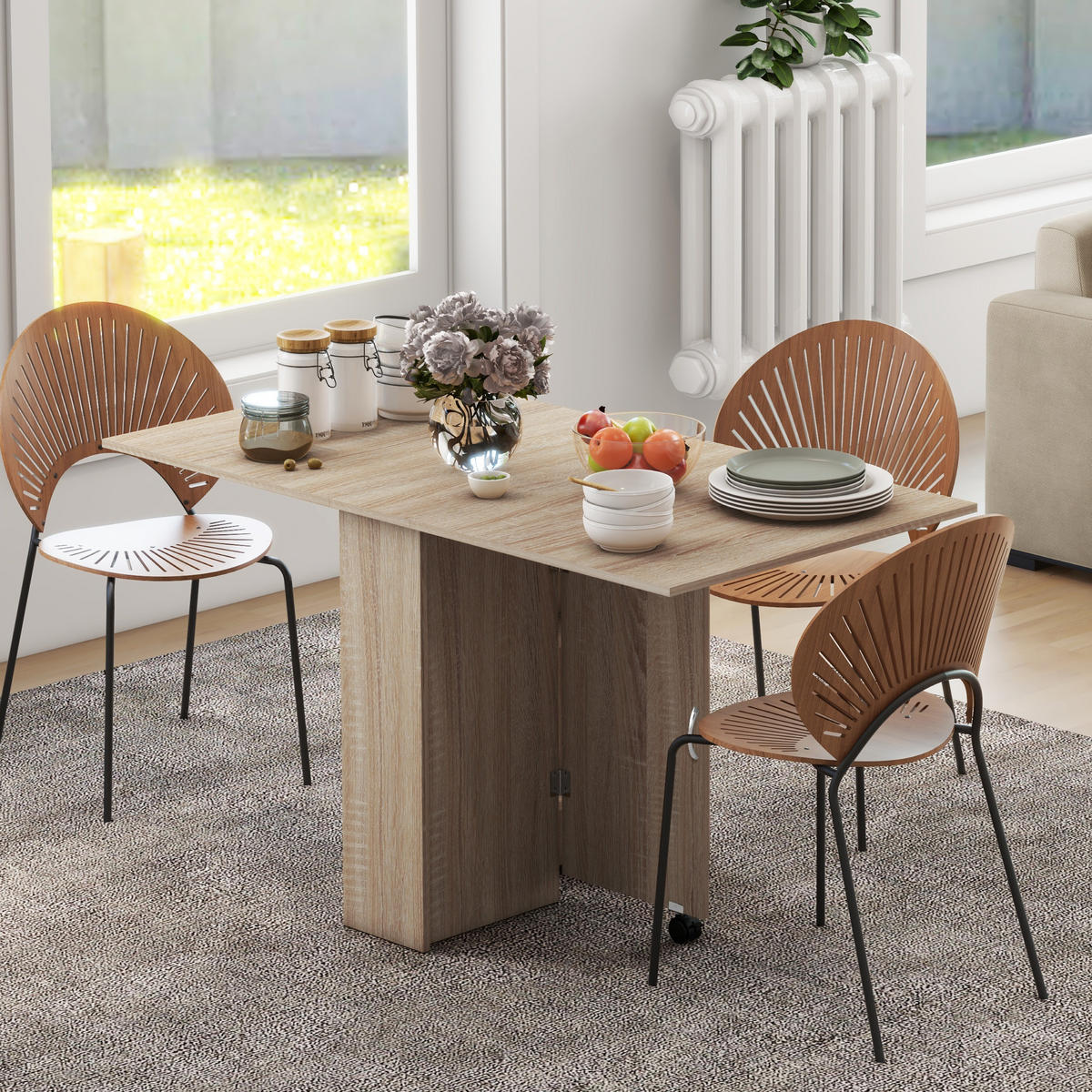 ESSTISCH Naturholz 1 Stück - Beige, Kunststoff (140/75/74cm) - GiPP