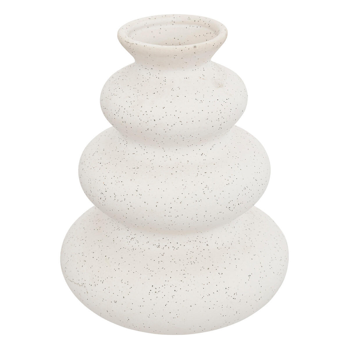 DEKOVASE aus Keramik 16/16/20 cm - Weiß, Keramik (20cm) - Atmosphera Createur d´interieur