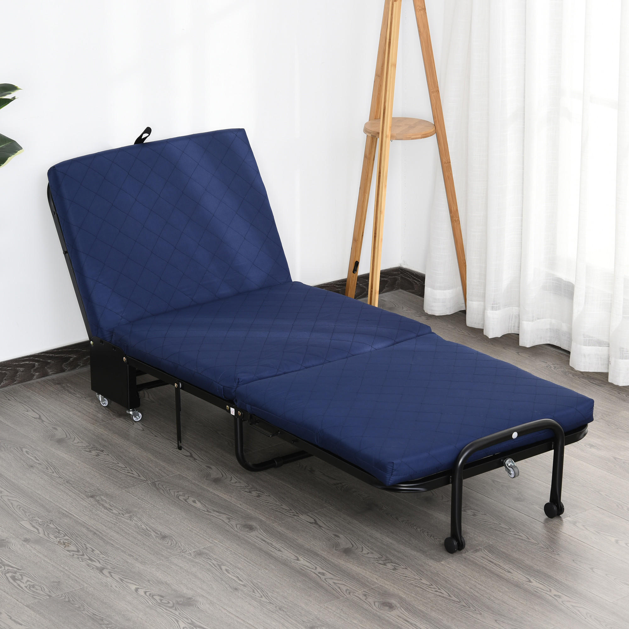 KLAPPBETT - Blau, Metall - HOMCOM
