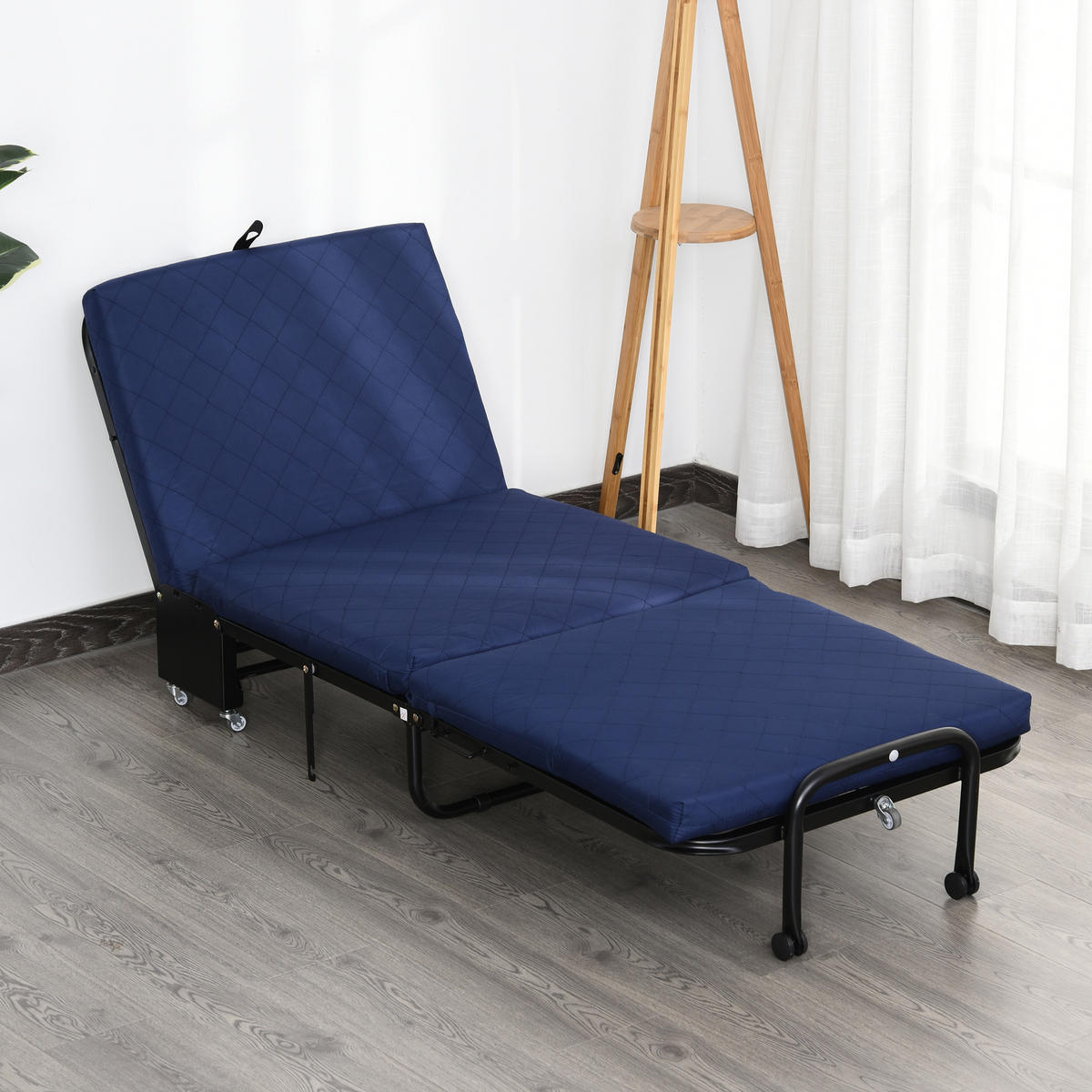 KLAPPBETT - Blau, Metall - HOMCOM