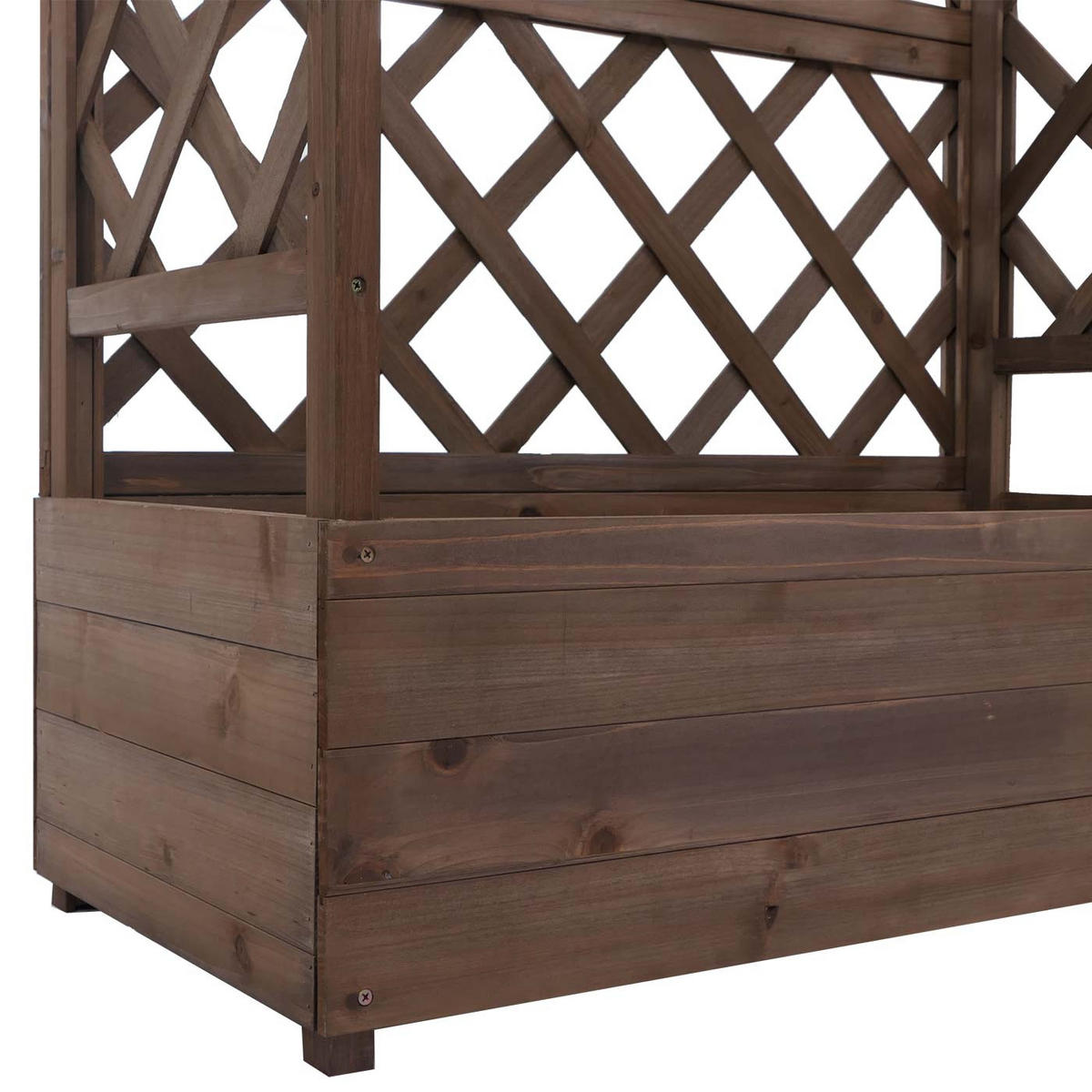 HOCHBEET 114x85x44cm Braun - Braun, Holz (85/114/44cm) - PROREGAL