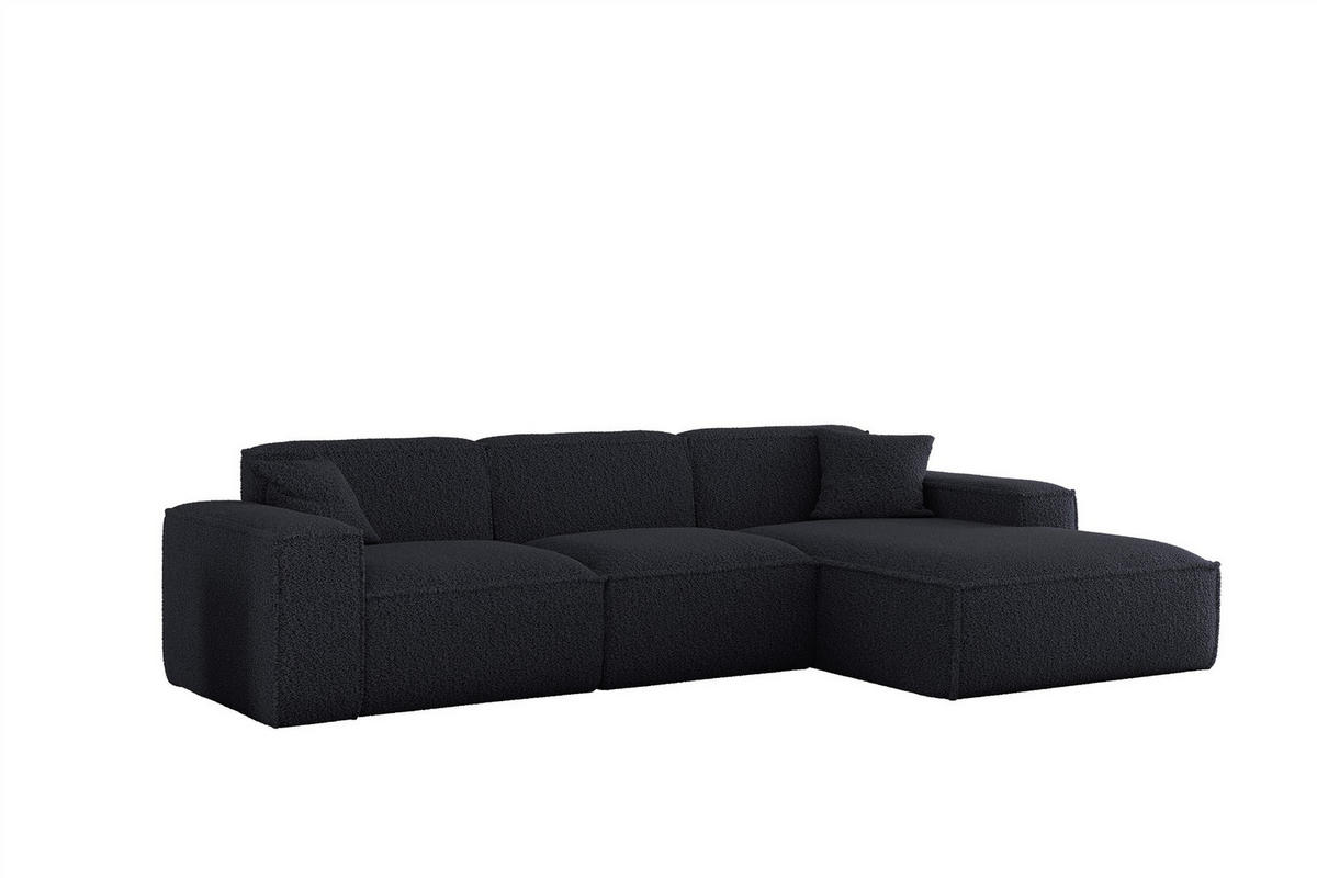 ECKSOFA Celes Premium In Sven - Blau, Holzwerkstoff/Textil (266/165cm) - Fun Möbel