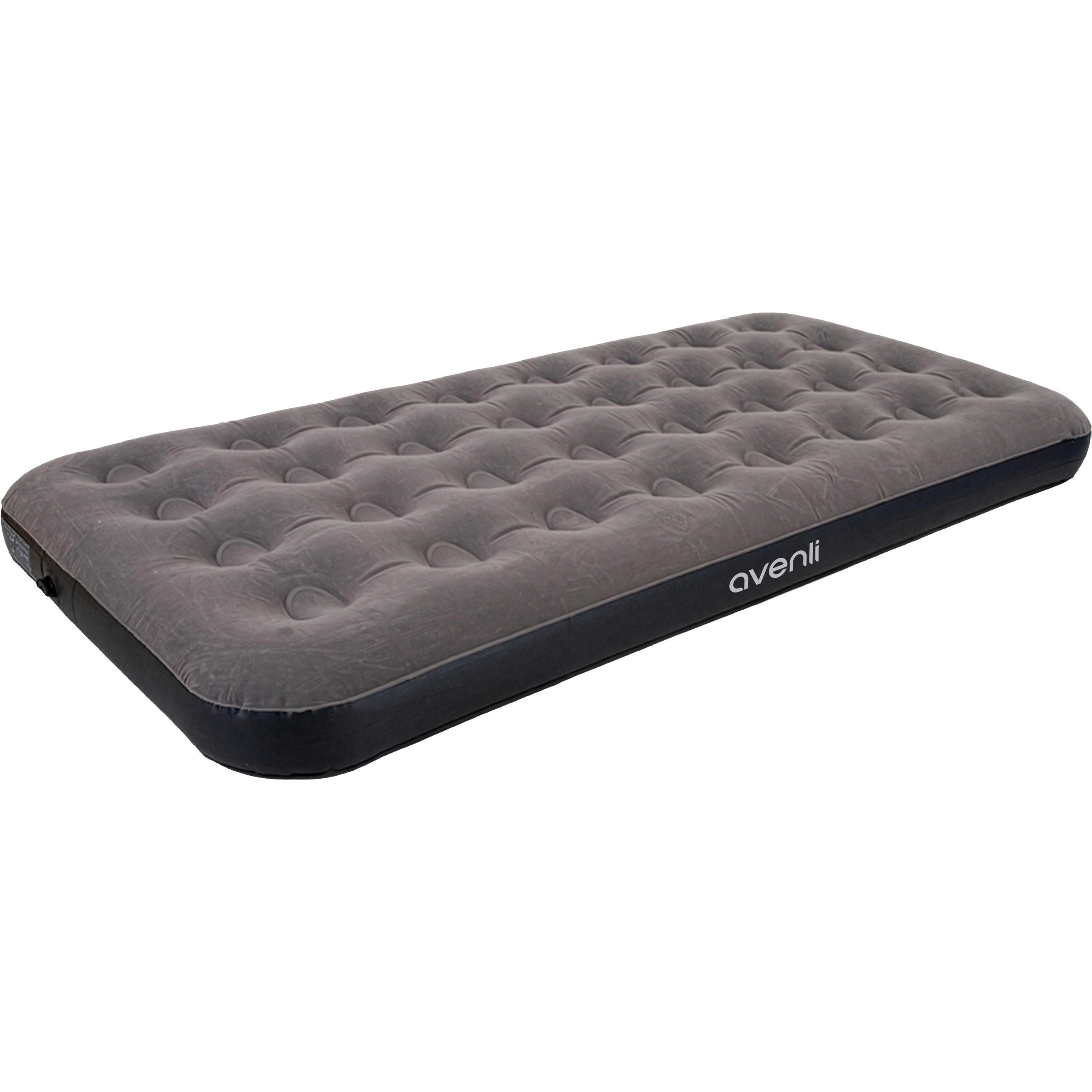LUFTBETT Luftmatratze Camping aufblasbar 191x99x22cm - Grau, Kunststoff (99/191cm) - Avenli