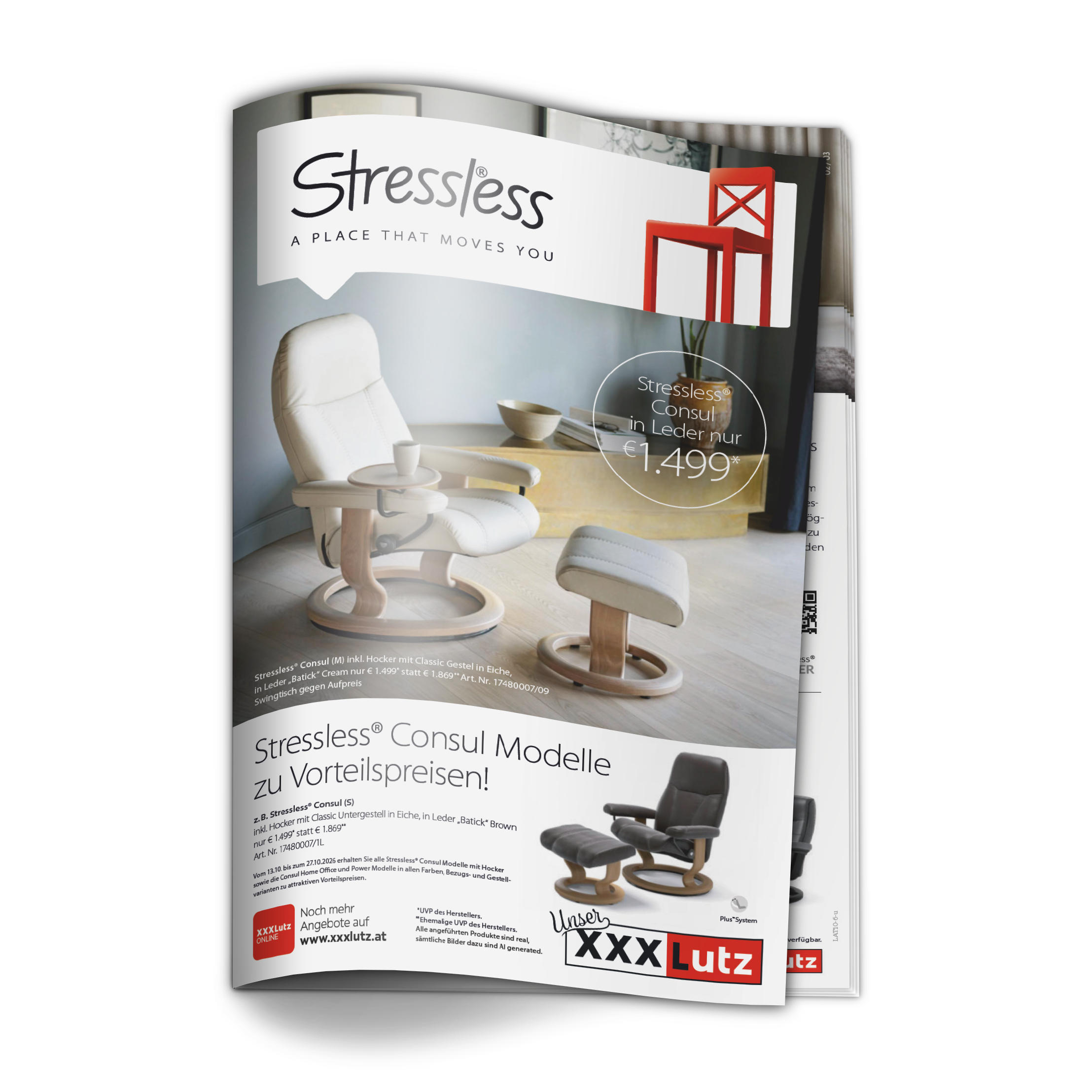 Stressless A PLACE THAT MOVES YOU. Sressless Consul in Leder nur €1.499.