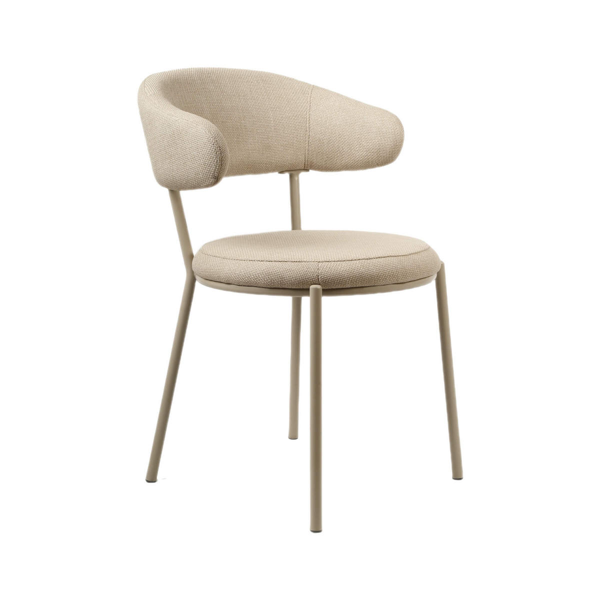 STÜHLE 2er Set Beige 57,5/47,5/80,5 cm - Beige, Textil (47.5/80.5/57.5cm) - Mobili Rebecca