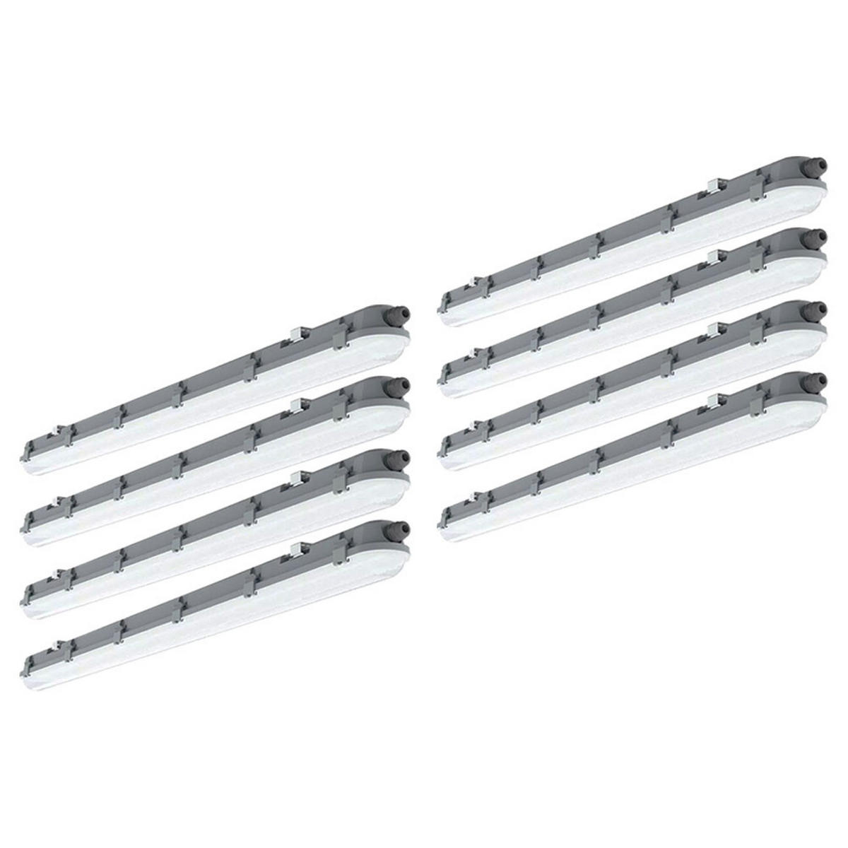 LED DECKENLEUCHTE Grau matt - Grau, Kunststoff (120/7.8/7.2cm)