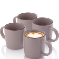 KAFFEEBECHER BOMBAY BASALT - 4 teilig aus Steingut - Lila, Stein (0.8L) - Sänger