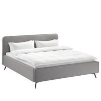 POLSTERBETT - Grau, Textil (200/200cm) - home24