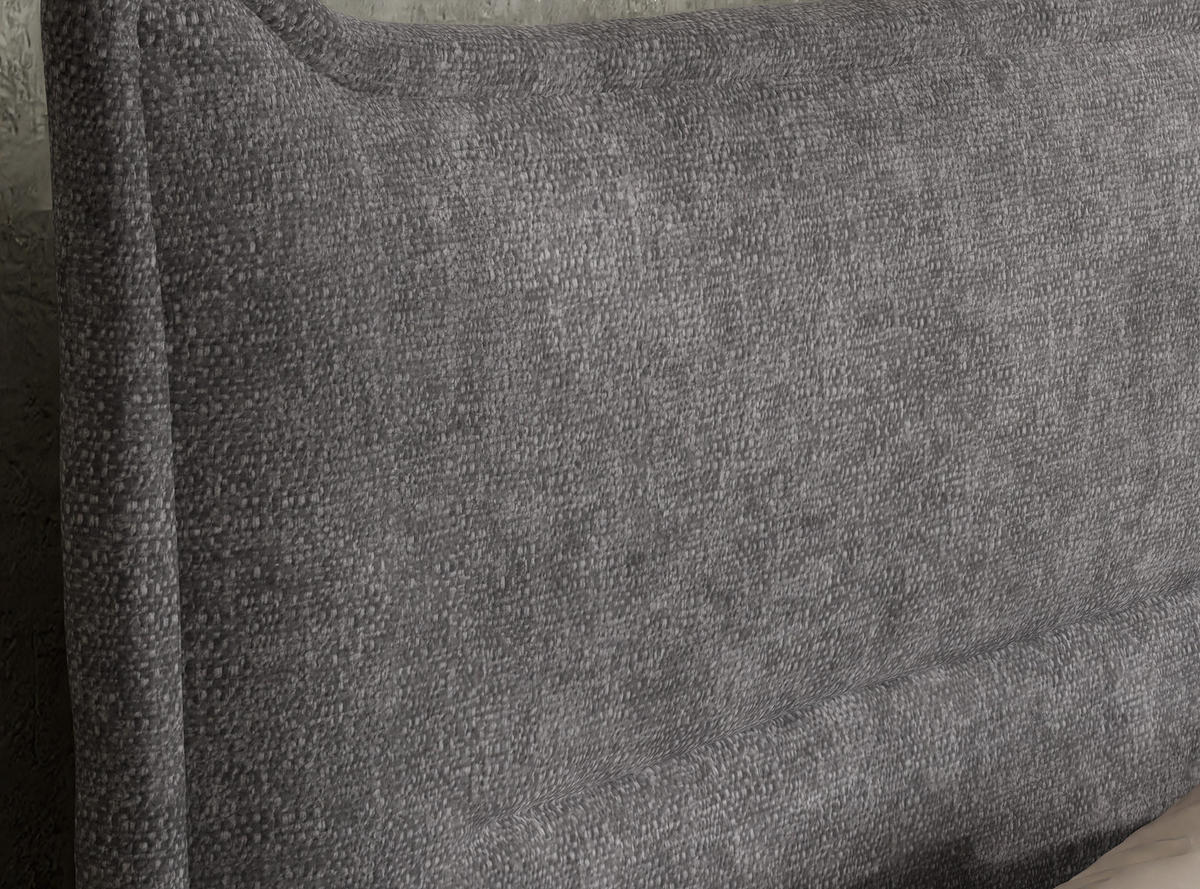 BOXSPRINGBETT Pelino 180/200 cm, in Grau, Bettkasten, Matratze, Topper - Schwarz/Grau, Holz/Holzwerkstoff (180/200cm) - Maison de Reve