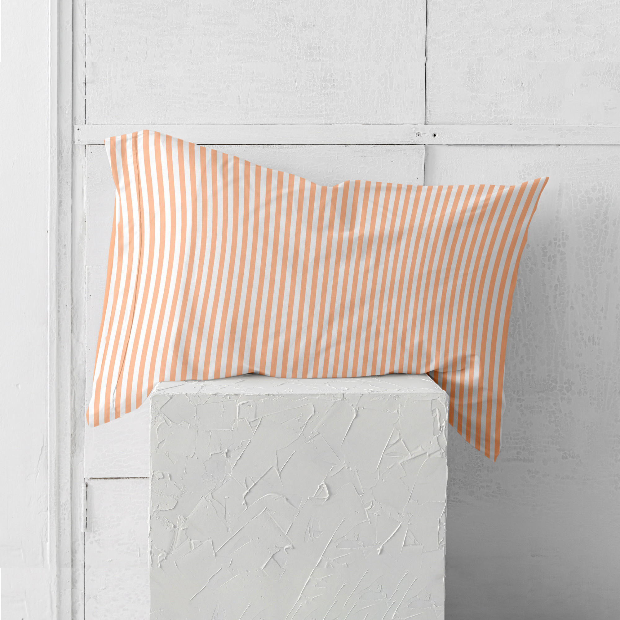 KISSENBEZUG layering 80x80 cm pfirsich - Orange, Textil (80/80cm) - Happy Friday