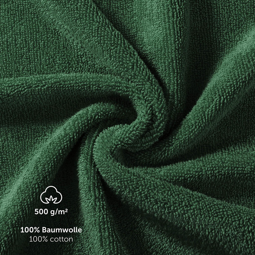 Thumbnail - Blumtal Badetuch, Dunkelgrün, Textil, 70x140 cm, Oeko-Tex® Standard 100, Badtextilien, Badetücher
