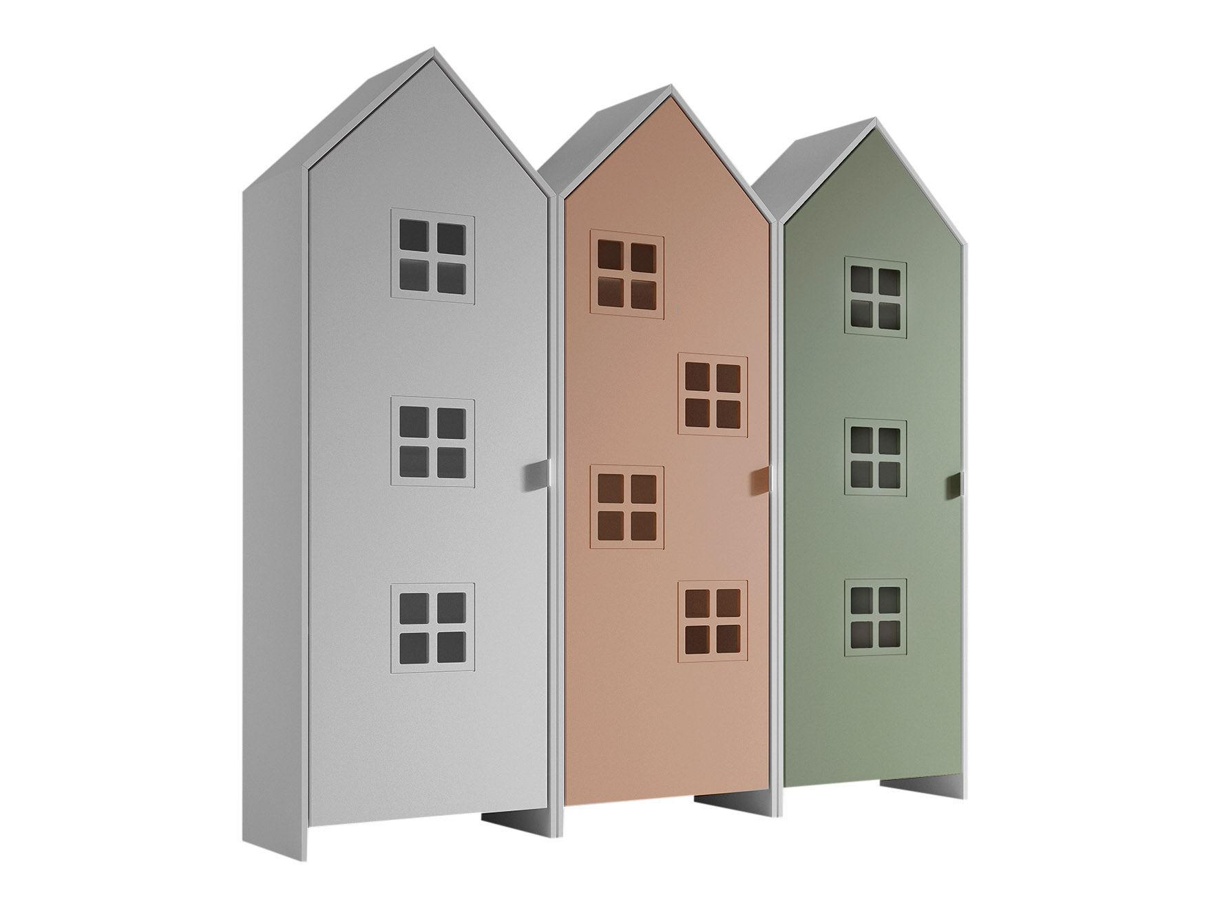 REGALSCHRANK Set Kania 173x37x171 MDF Weiß /Bunt - Pink/Weiß, Holzwerkstoff (173/171/37cm) - 58aufmkessel