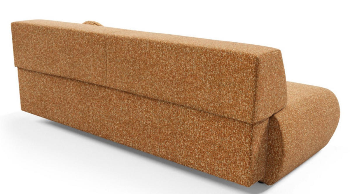 SOFA 3-SITZER Orange PENTI Mit Schlaffunktion Bezogen Mit PUENTE Stoff - Orange, Textil (214/74/100cm) - Sepro Meble