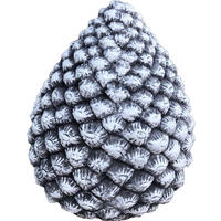 STEINFIGUR Stein Zapfen Tannenzapfen Deko - Grau, Stein (16/24/14cm) - stoneandstyle