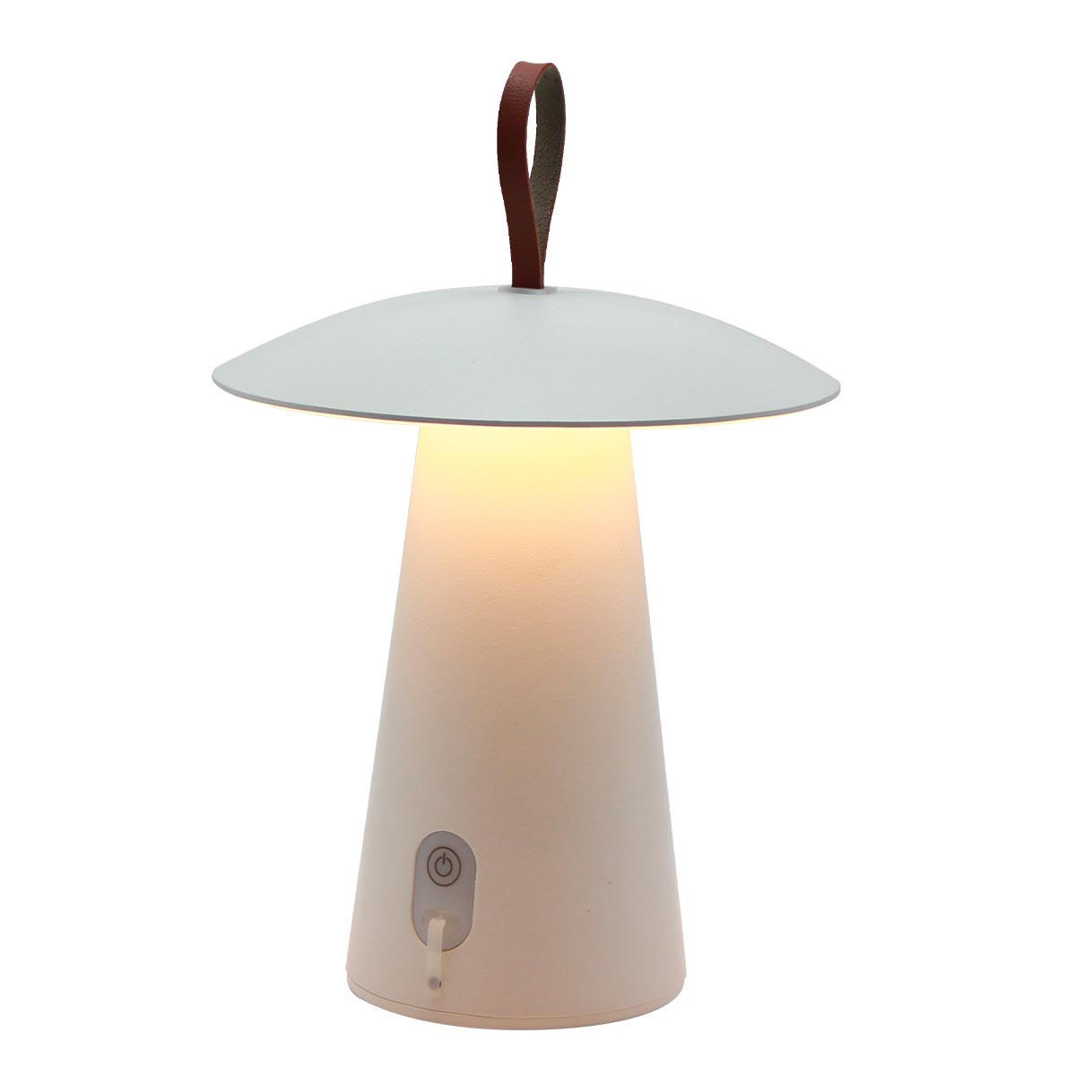 LED-TISCHLAMPE FUNGY weiß - Weiß, Metall (20/20/29cm) - Lumisky