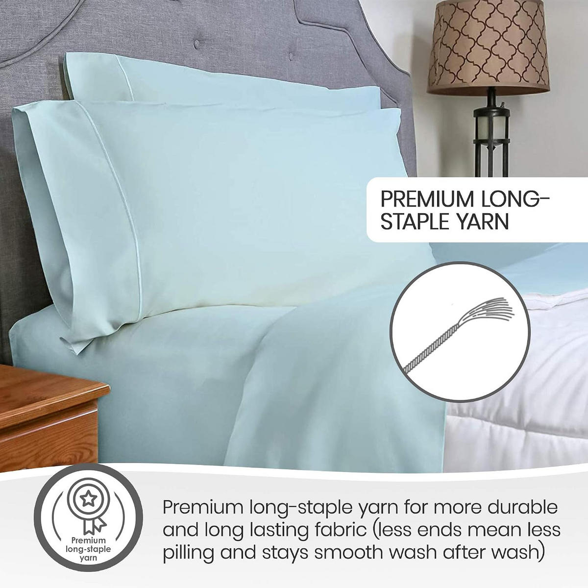 SPANNBETTLAKEN-160*200CM-BLAU - Blau, Textil (160/200cm)