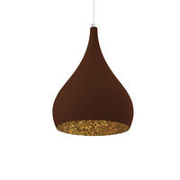 HÄNGELEUCHTE Calice D20 - Goldfarben, Metall (25/25/20cm) - Lumicom