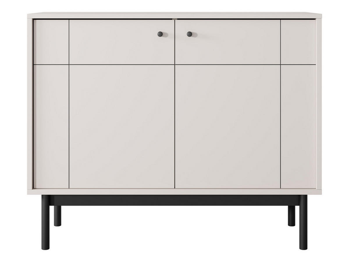 KOMMODE 104 cm 2 Türen Lunaris auf Beinen, Kaschmir - Kaschmir, Holz (103/84/39cm) - Emporius