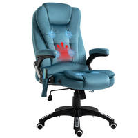 CHEFSESSEL DE-05258 6 Massagepunkte, neigbar & höhenverstellbar Blau - Blau, Metall (74/116/67cm) - ComfortXL
