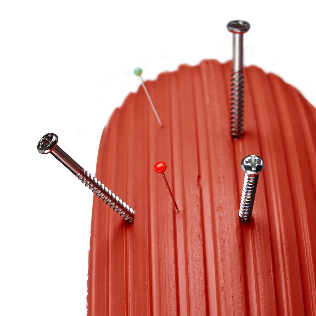 SCHUBKARRENRAD - Rot, Kunststoff/Metall (38.5/8.5/38.5cm) - Relaxdays