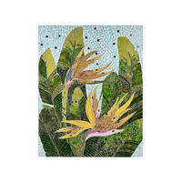 WANDDEKORATION Glas bunt Merangin - Multicolor, Glas (70/90/4cm) - Beliani