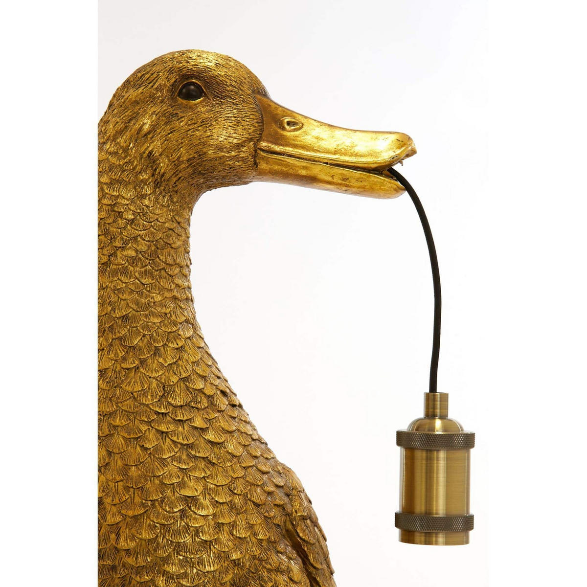 TISCHLAMPE Ente Bronze 23,5/23/48,5 cm - Bronzefarben, Kunststoff (23.5/23/48.5cm) - Light & Living