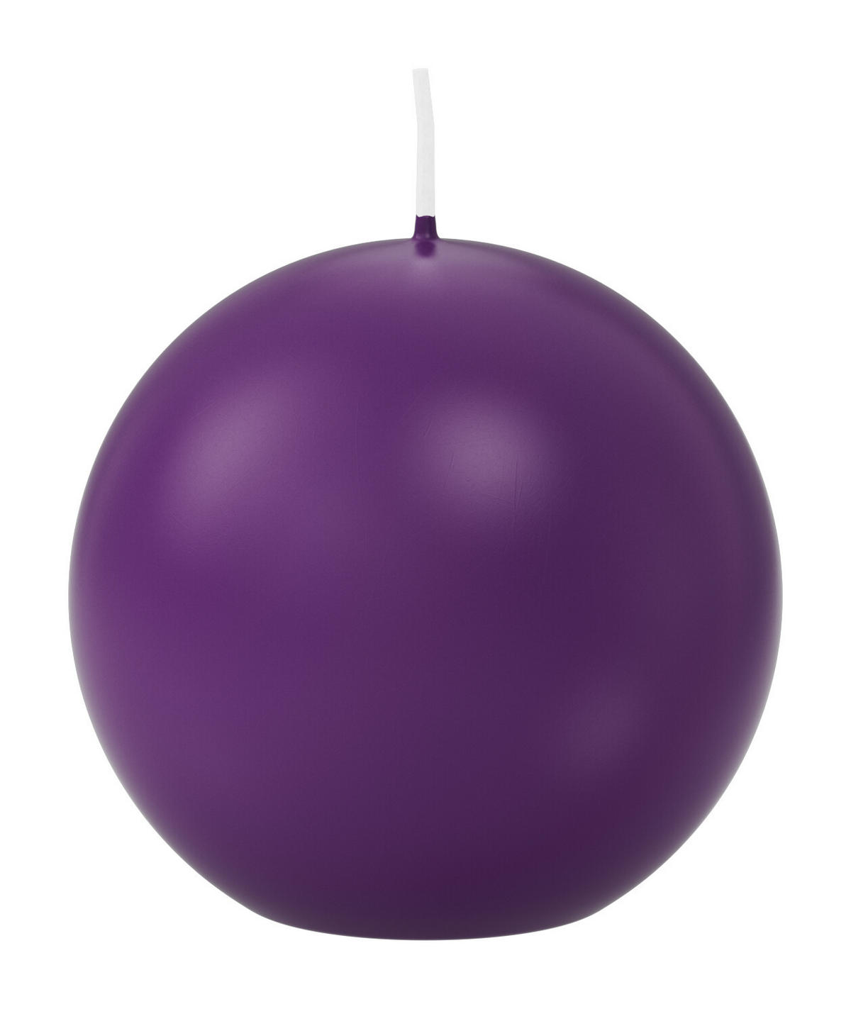 KUGELKERZEN Cardinal Lila Ø 80 mm, 6 Stück - Lila, Paraffin (8/8/8cm) - Wiedemann Kerzen